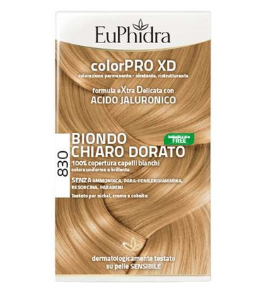 EuPhidra - Colorpro Xd Tintura 830 Biondo Chiaro Dorato Confezione 4 Pezzi