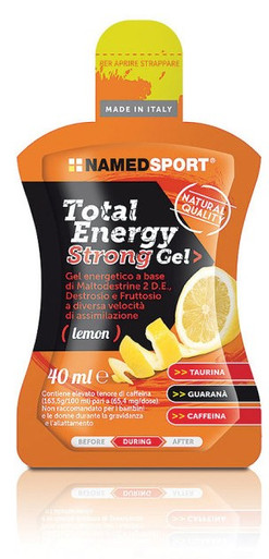 Named Sport - Total Energy Strong Gel Gusto Lemon Confezione 40 Ml