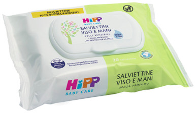 Hipp - Salviette Viso&Mani Confezione 20 Pezzi