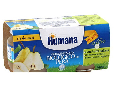 Humana - Omogeneizzato Pera Bio Confezione 2X100 Gr