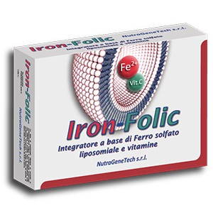 Nutragenetech - Iron-Folic Integratore Ferro Confezione 30 Capsule
