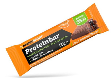 Named Sport - Proteinbar Choco Brownie Barretta Proteica Confezione 50 Gr