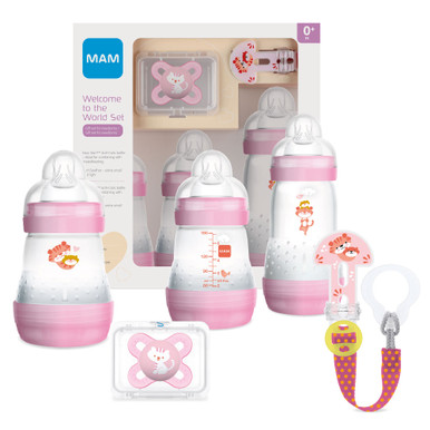 Mam - Welcome To The World 0M+ Rosa Confezione 5 Pezzi