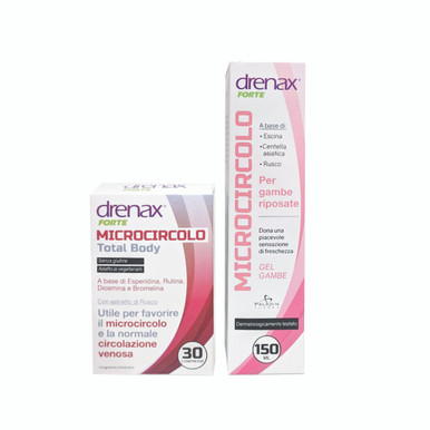 Drenax - Microcircolo Total Body Confezione 30 Compresse + Gel Gambe Confezione 150 Ml