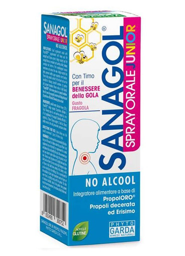 Phyto Garda - Sanagol Spray Junior Propoli Fragola Confezione 20 Ml