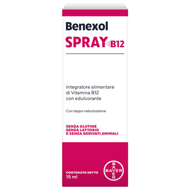 Benexol - Spray Integratore Alimentare Di Vitamina B12 Ad Alto Dosaggio 15 Ml