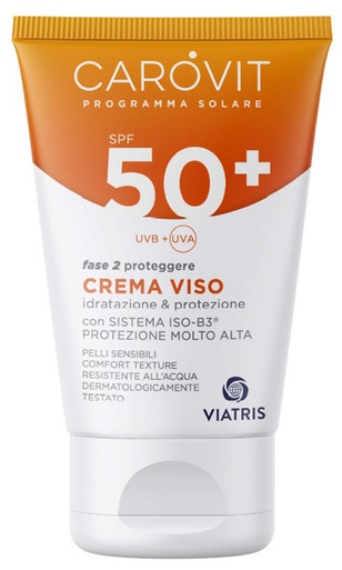 Carovit - Solare Crema Viso Spf 50+ Confezione 50 Ml