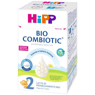 Hipp - Bio Combiotic 2 Latte di Proseguimento con Fermenti Lattici Vivi Confezione 600 Gr