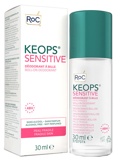 Roc - Keops Deodorante Roll On Pelle Fragile Confezione 30 Ml