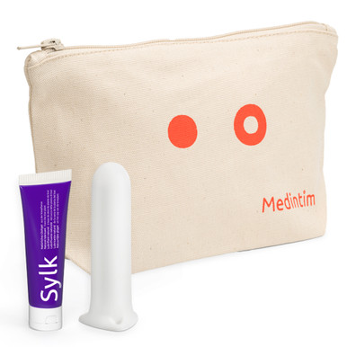 Vagiwell - Dilatatore Vaginale N6 Confezione 1 Pezzo + Beauty Case In Cotone e Gel Lubrificante Sylk 50 Ml