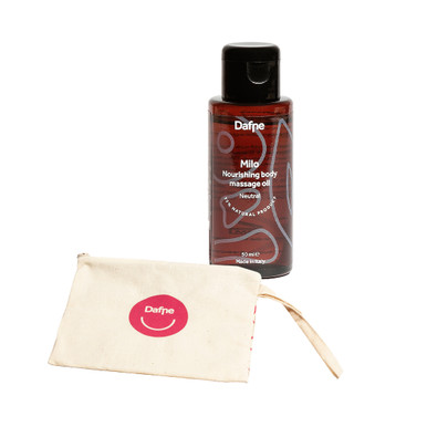Dafnemia- Olio Massaggi Corpo Neutro Confezione 50 Ml + Pochette In OMAGGIO