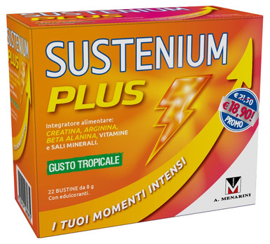 Sustenium - Plus Integratore Tonificante Gusto Tropicale Confezione 22 Bustine