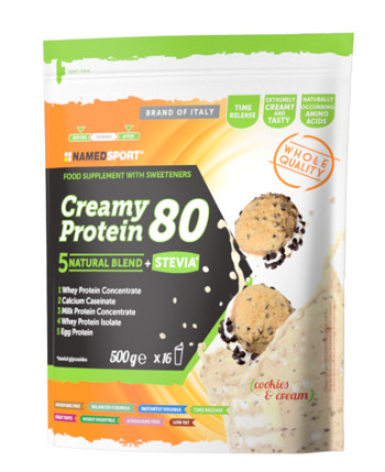 Named - Creamy Protein 80 Cookies & Cream Confezione 500 Gr