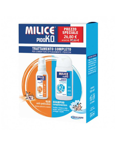 Milice - PidokO Kit Completo Olio + Shampoo Antipidocchi Confezione 2 Pezzi