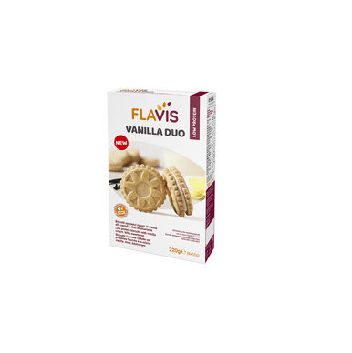 Flavis - Vanilla Duo Biscotti Aproteici Confezione 220 Gr
