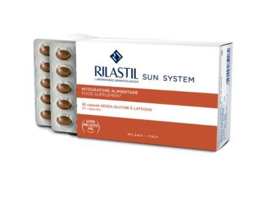 Rilastil - Sun System Integratore Alimentare Bipacco Confezione 30+30 Capsule