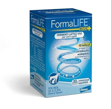 Formalife - Plus Fermenti Lattici Cani E Gatti Confezione 30 Compresse