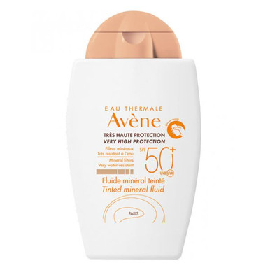 Avene - Solare Fluido Viso Minerale Spf 50+ Colorato Confezione 40 Ml
