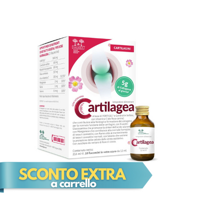 Salugea - Cartilagea Integratore per le Cartilagini Confezione 18 Flaconcini (Scadenza Prodotto 28/11/2025)