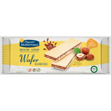 Piaceri Mediterranei - Wafer Alla Nocciola Senza Glutine Confezione 45 Gr