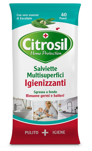 Citrosil - Salviette Igienizzanti Eucalipto Confezione 40 Panni 
