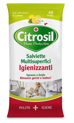 Citrosil - Salviette Igienizzanti Al Limone Confezione 40 Salviette