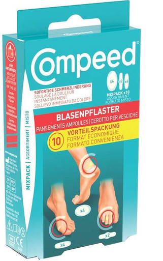 Compeed - Cerotti Vesciche Medio Misto Confezione 10 Pezzi