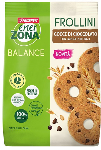 Enervit - Enerzona Frollini Integrali Al Cioccolato Confezione 250 Gr