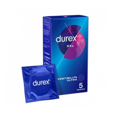Durex - 3XL Vestibilità Ultra Confezione 5 Pezzi