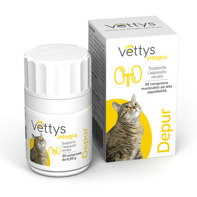 Vettys - Integratore Alimentare Depur Gatto Confezione 30 Compresse