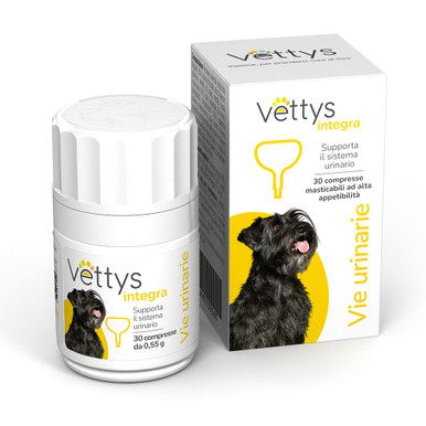 Vettys - Integratore Alimentare Vie Urinarie Cane Confezione 30 Compresse (Scadenza Prodotto 03/2026)