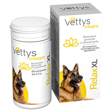 Vettys - Integratore Alimentare Relax Cane XL Confezione 30 Compresse (Scadenza Prodotto 03/2026)