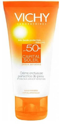 Vichy - Capital Soleil Crema Vellutata Perfezionatrice Pelle SPF 50+ Confezione 50 Ml