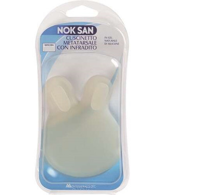 Nok San - Gel Cuscinetto Metatarsale Con Infradito L/XL Confezione 2 Pezzi