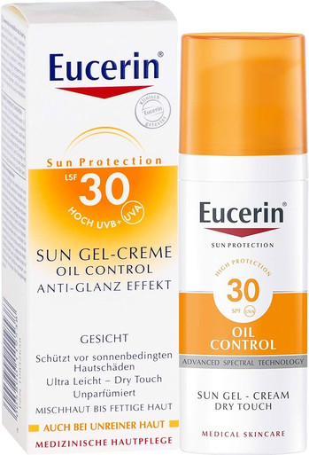 Eucerin - Oil Control Gel Crema Viso Spf30+ Confezione 50 Ml