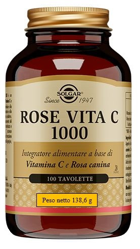 Solgar - Rose Vita C 1000 Confezione 100 Tavolette