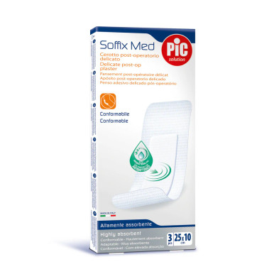 Pic - Soffix Med Medicazione Ferite Chirurgiche 25X10 Cm Confezione 3 Pezzi