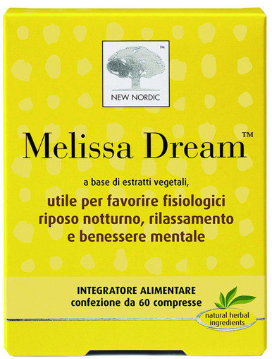 New Nordic - Melissa Dream Integratore Alimentare Sonno e Relax Confezione 60 Compresse