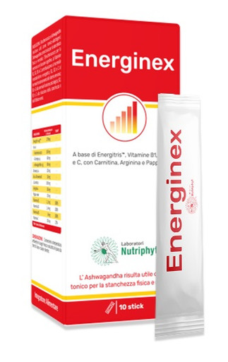 Laboratori Nutriphyt - Energinex Integratore Energia Confezione 10 Stick (Scadenza Prodotto 06/2026)