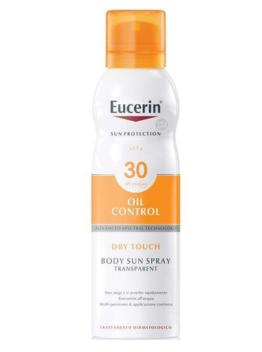 Eucerin - Oil Control Dry Touch Spray Corpo Spf30+ Confezione 200 Ml
