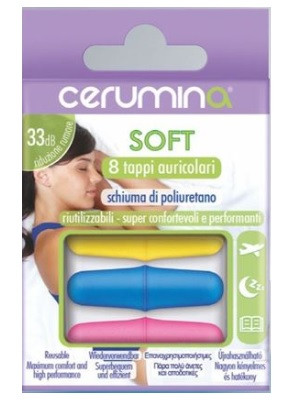 Cerumina - Soft Tappi per Orecchie Confezione 8 Pezzi