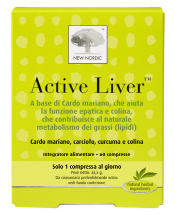 New Nordic - Active Liver Integratore Funzione Epatica Confezione 60 Compresse