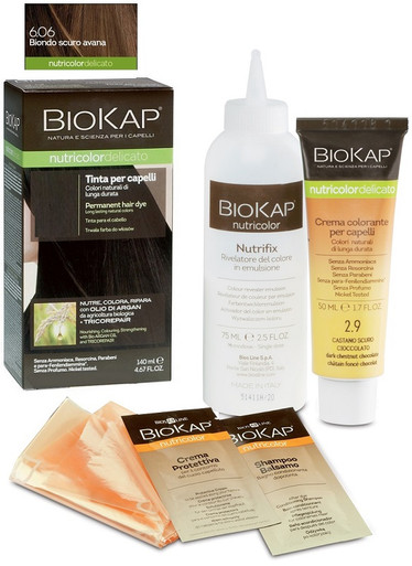 Biokap - Nutricolor Delicato Tinta per Capelli 6.06 Biondo Scuro Avana Confezione 1 Pezzo