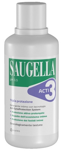 Saugella - Acti 3 Detergete Intimo Confezione 500 Ml