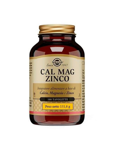 Solgar - Calcio Magnesio Zinco Confezione 100 Tavolette