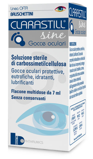Bruschettini - Clarastill Sine Gocce Oculari Protettive Idratanti Lubrificanti Confezione 7 Ml