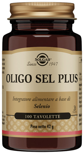 Solgar - Oligo Sel Plus Integratore Alimentare Unghie Capelli E Sistema Immunitario Confezione 100 Tavolette