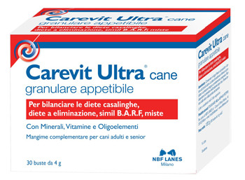 NBF Lanes - Carevit Ultra Mangime Bilanciato Per Cani Confezione 20 Bustine (Scadenza Prodotto 06/2026)