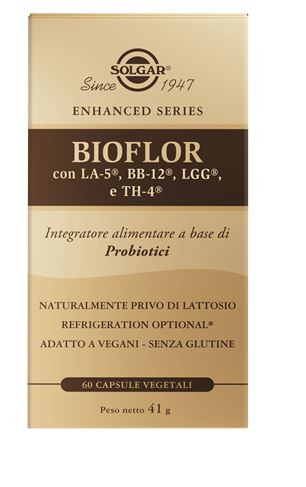 Solgar - Bioflor Integratore Probiotico Equilibrio Flora Intestinale Confezione 60 Capsule