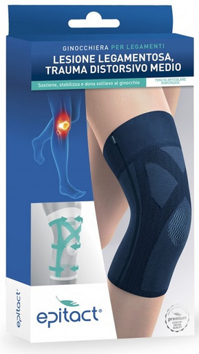 Epitact - Ginocchiera Legamenti Stabilizzazione e Supporto Traumi E Distorsioni Ginocchio Confezione 1 Pezzo